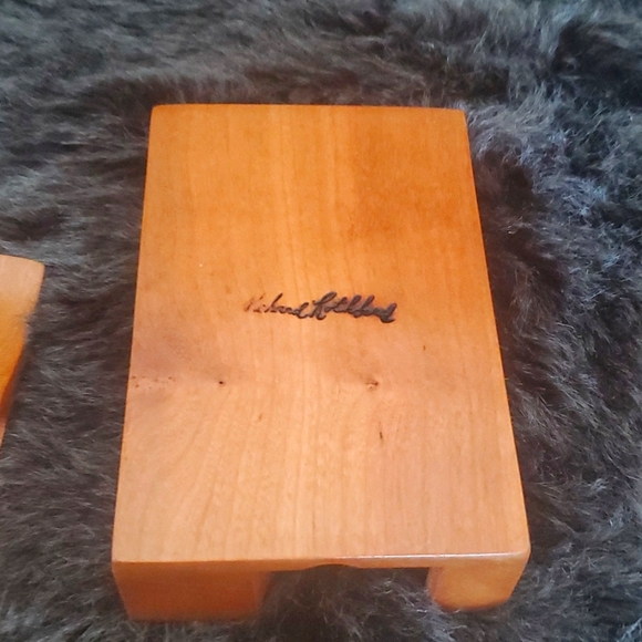 RICHARD ROTHFORD VINTAGE HAND CARVED CEDAR ELEPHANT PUZZLE/ JEWELRY BOX - Picture 8 of 9